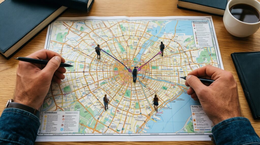 Маршрут по одному городу на 24/48/72 часа: что успеть и как построить логистику - иллюстрация