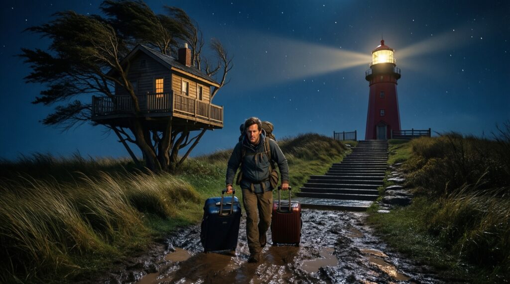 Ночёвки в необычных местах: домики на деревьях, капсулы, юрты, маяки - иллюстрация