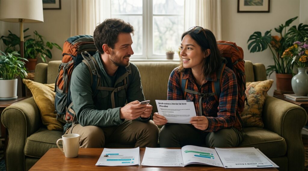 Ночёвки вне отелей: кемпинги, глэмпинги, каучсерфинг - плюсы и минусы - иллюстрация